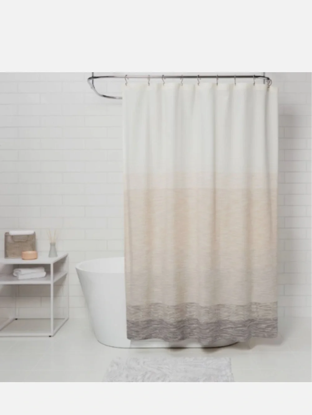 Neutral Ombre Shower Curtain